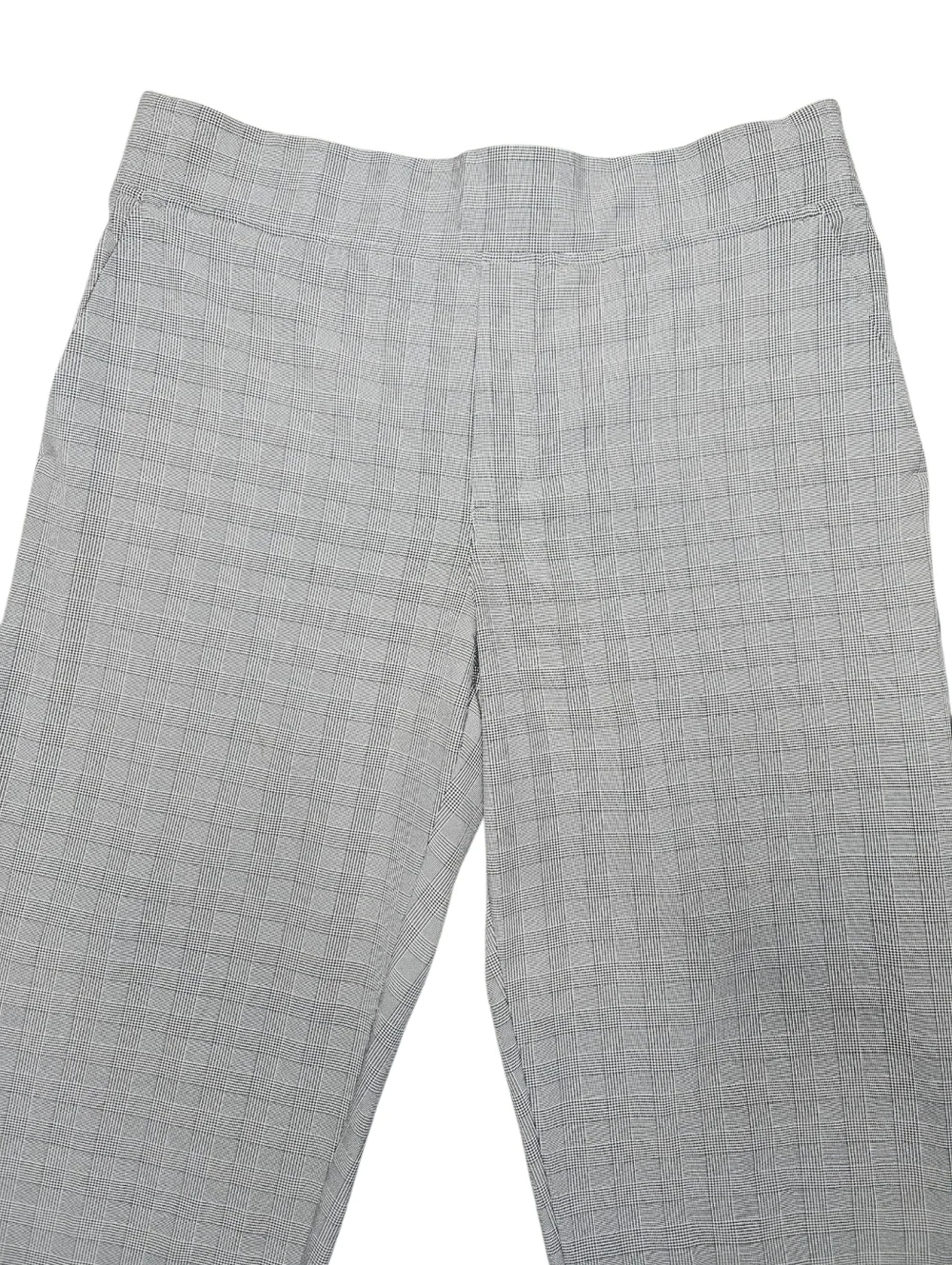 ATHLETA Brooklyn Glen Plaid Pull On Pant Sz 10T Gray Black Travel Athleisure - Picture 3 of 16